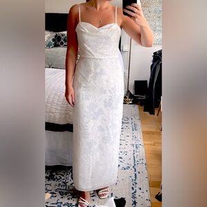 (Theia Couture) Saylor Sequin Cowl Dress - size 16